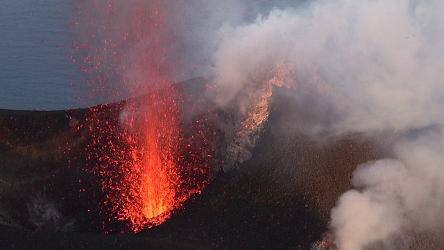 斯特龙博利火山视频素材