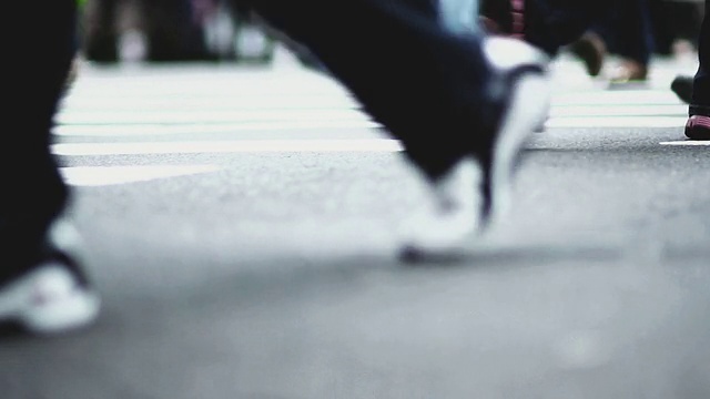 慢动作-纽约街道，自由度，软焦点视频下载