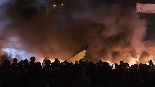 2014年1月，基辅爆发大规模抗议活动视频下载