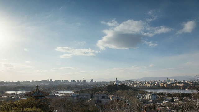 从景山公园看北京视频素材
