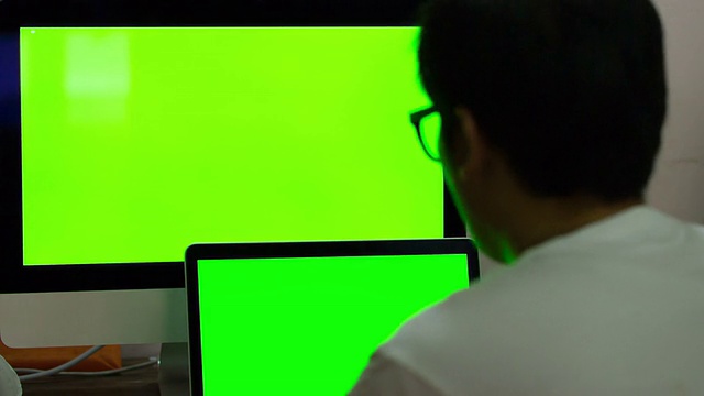 电脑绿屏视频素材