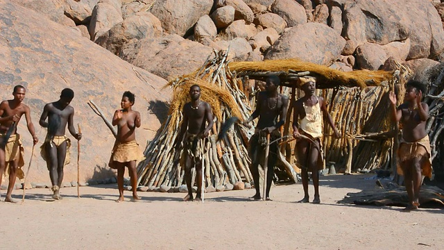 舞蹈部落音频/达马拉兰，纳米比亚，南非视频下载