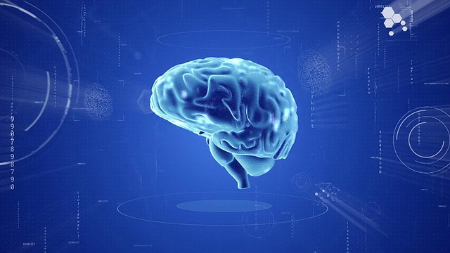 脑动画。医学视频背景视频下载