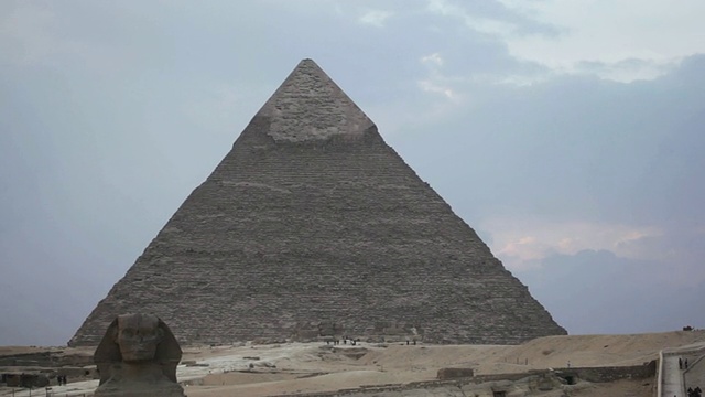 吉萨大金字塔，吉萨大狮身人面像视频素材
