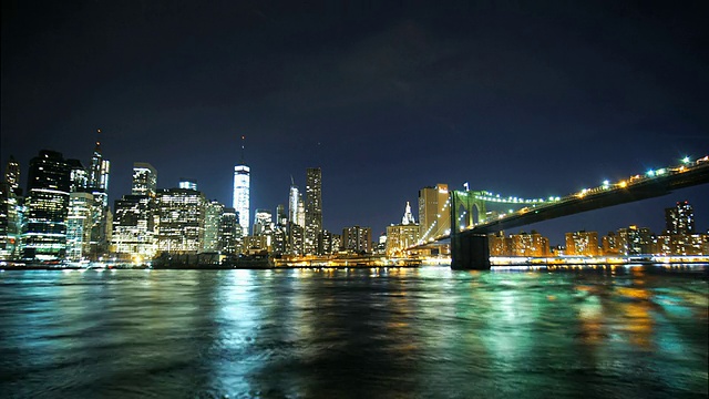 布鲁克林大桥和曼哈顿视频素材