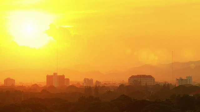 泰国清迈的日落视频素材