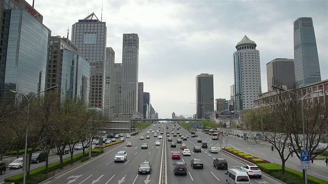 北京城市景观-交通视频素材