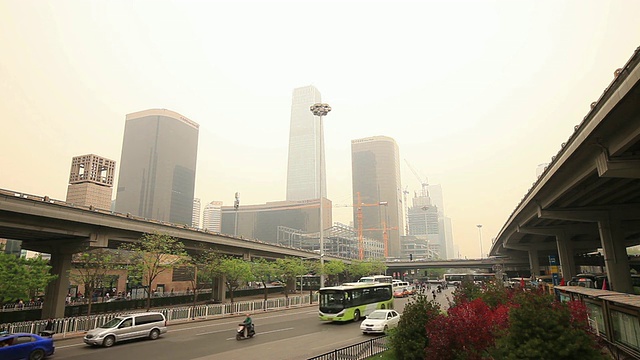 北京大雾天气视频素材