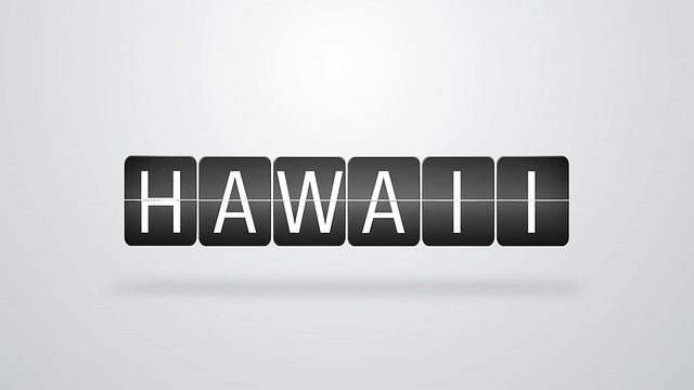 夏威夷到达和离开的旅行公告牌视频下载