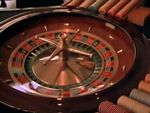赌场轮盘赌视频素材