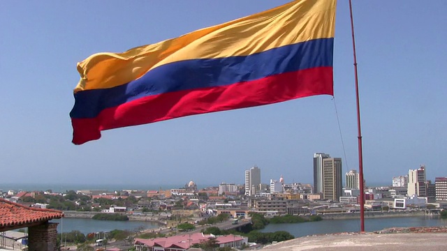 高清:哥伦比亚国旗视频下载