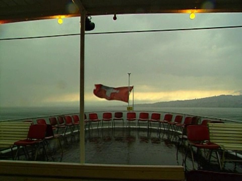 瑞士日内瓦旗湖视频素材