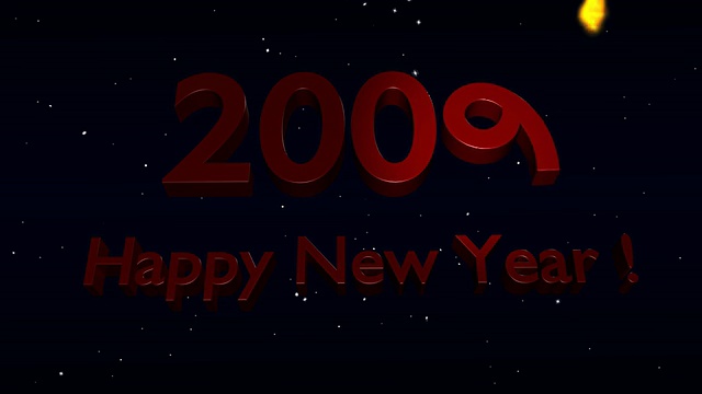 红色祝愿2009年新年快乐(高清)视频下载