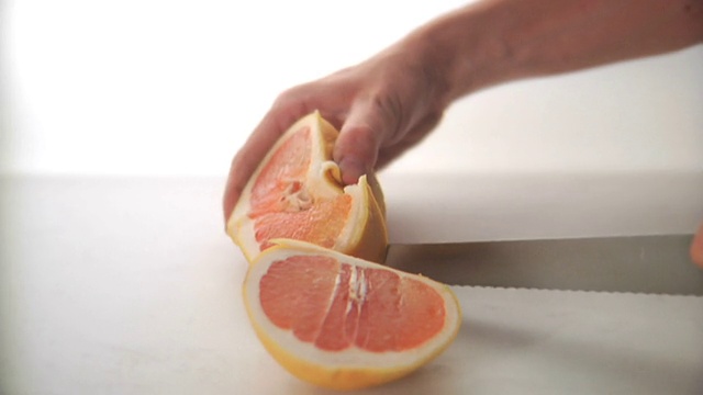 切葡萄柚视频素材