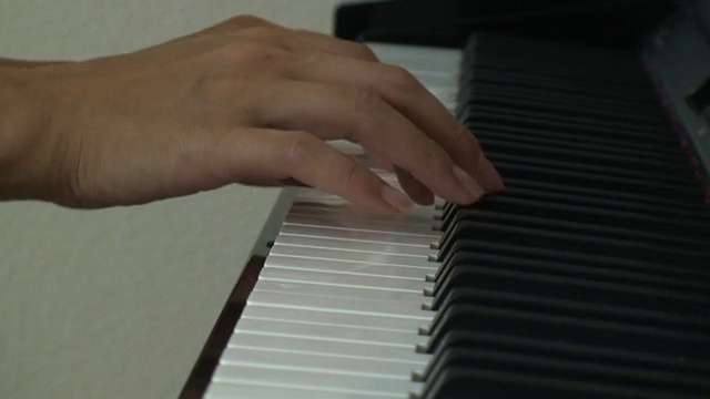 当代钢琴曲视频素材