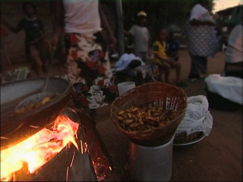 非洲街头食品。视频下载