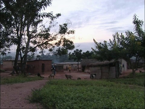 非洲的村庄。视频素材