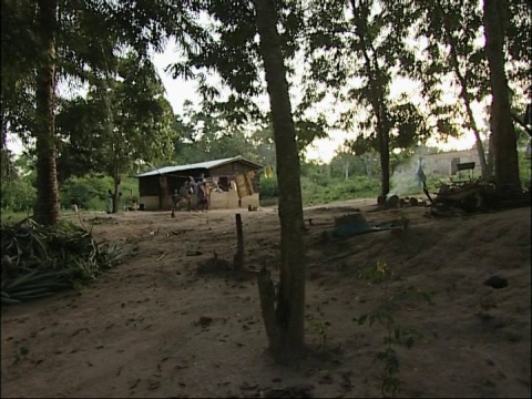 加纳的一个偏远村庄。视频素材