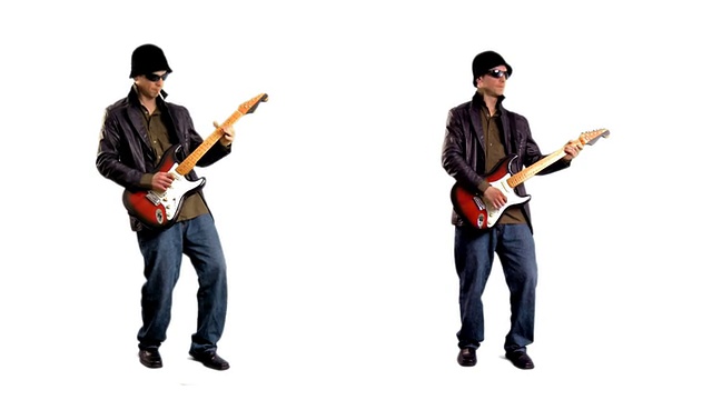 吉他手模型视频素材