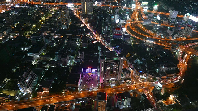时间流逝曼谷夜市视频素材