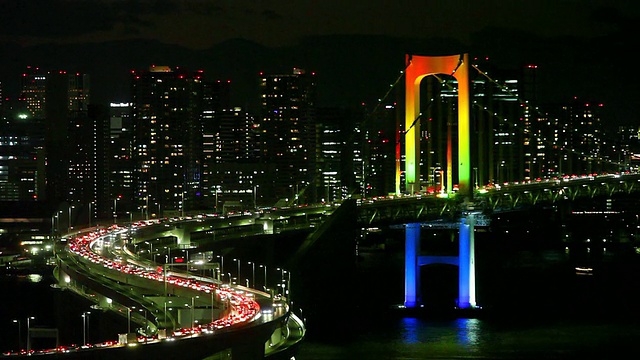 日本东京的彩虹桥视频下载
