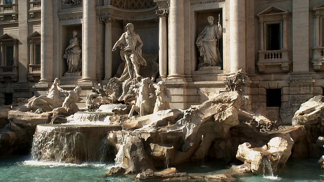 意大利罗马的特莱维喷泉视频下载