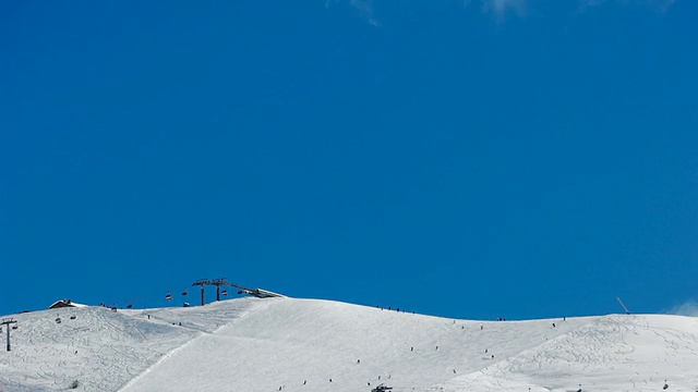 时光飞逝滑雪场视频素材