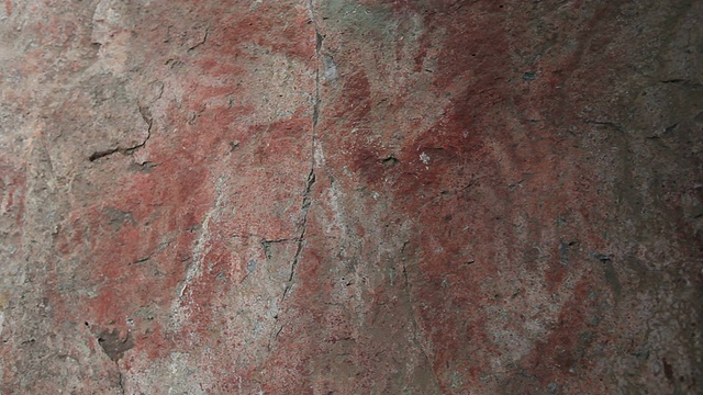 洞穴绘画，巴塔哥尼亚视频下载