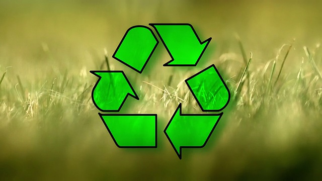 对郁郁葱葱濒临死亡的草地进行回收利用。高清视频下载