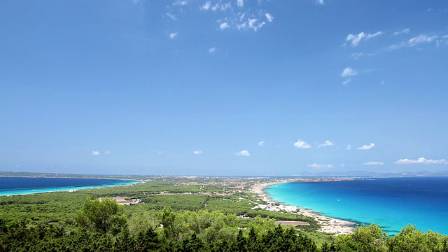 地中海岛(Formentera)的壮丽景色视频下载