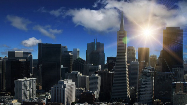 旧金山的天空线视频素材