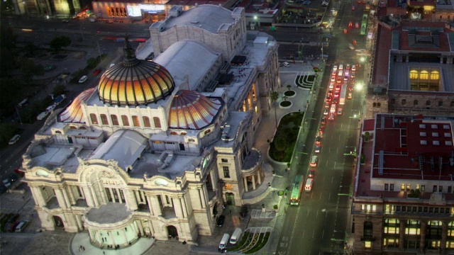 墨西哥城的帕拉西奥·德·贝拉斯·阿尔特斯视频下载
