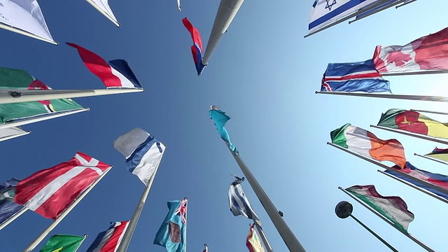 不同国家的国旗视频下载