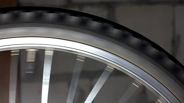 自行车轮胎旋转视频素材