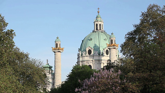 圣查尔斯教堂，维也纳视频下载