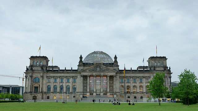 德国国会大厦时间流逝视频素材