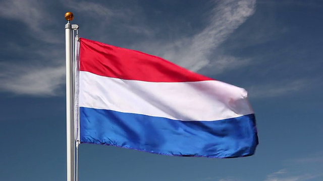 荷兰国旗视频素材