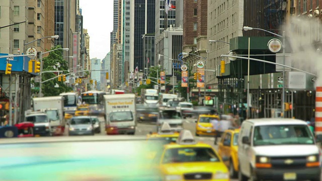 纽约市的街道变大了视频素材