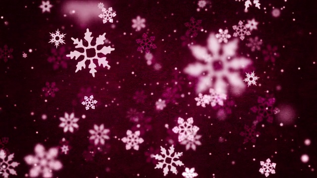 美丽的雪花循环视频下载