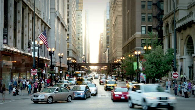 芝加哥的街道视频素材