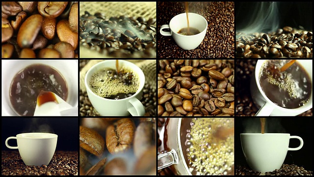 咖啡——蒙太奇视频素材