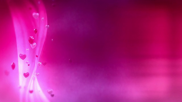 循环:粉色心形背景视频素材