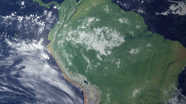 秘鲁在地球变焦后突然出现(带有alpha matte)视频下载