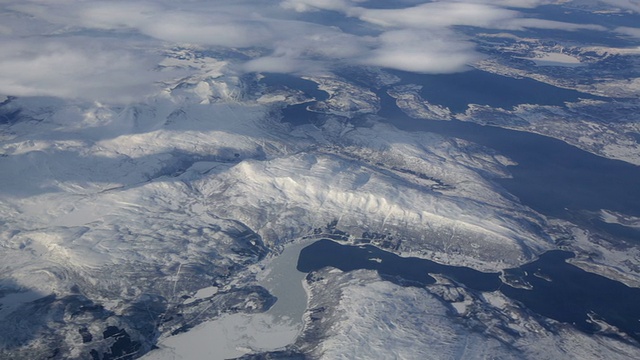 航空:北极景观视频素材