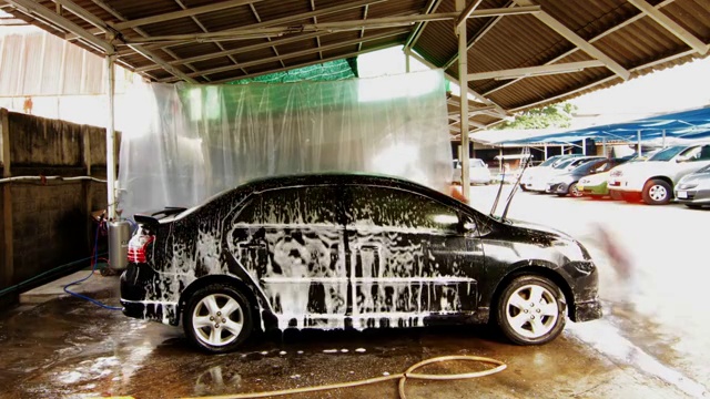 洗车服务视频素材