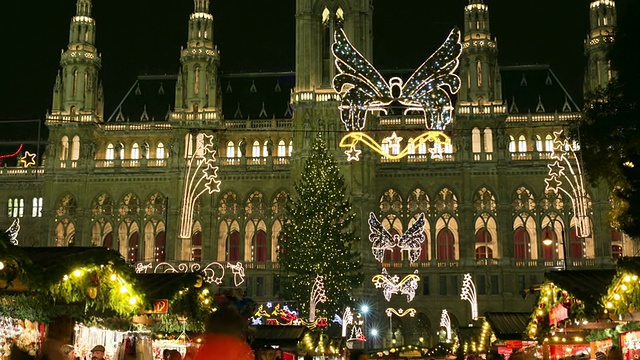 维也纳圣诞市场-时间流逝视频下载
