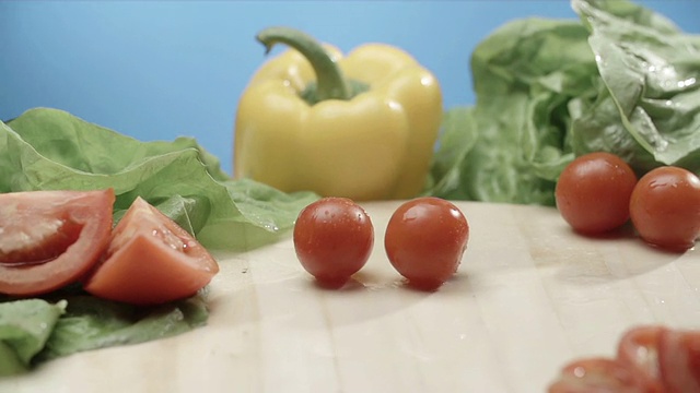 新鲜的蔬菜视频素材