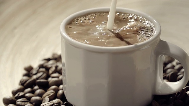 咖啡和奶油视频素材