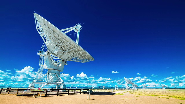 VLA甚大阵列射电望远镜延时视频素材