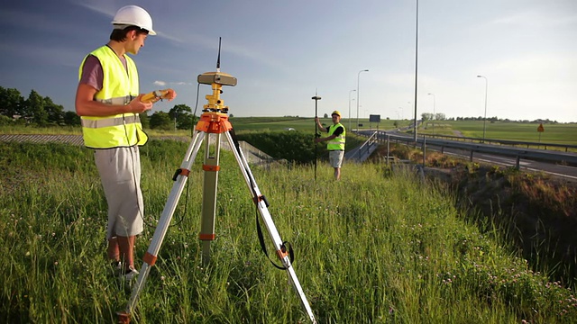 土地测量师视频素材